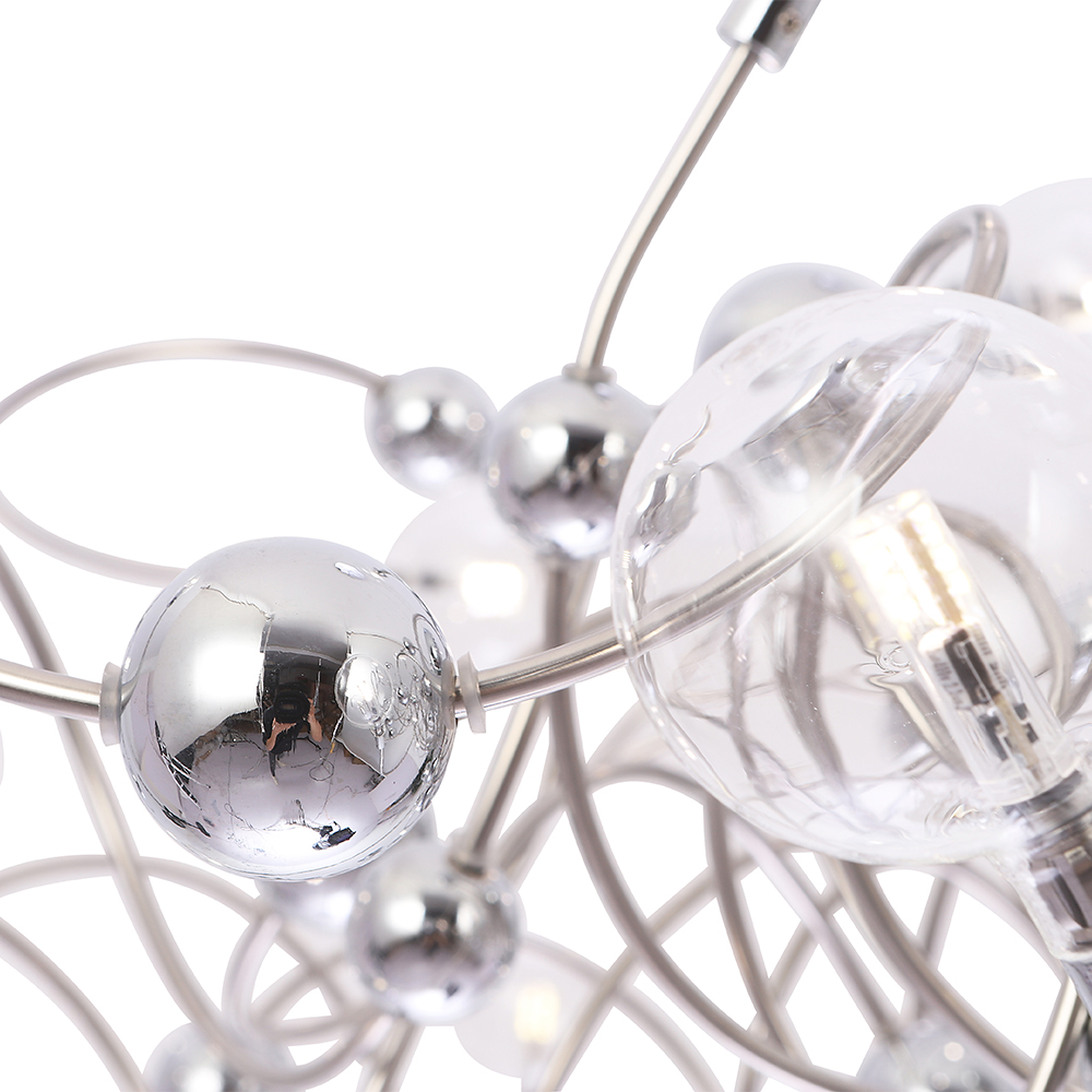 Подвесная люстра шар Crystal Lux MEDUSA SP30 CHROME