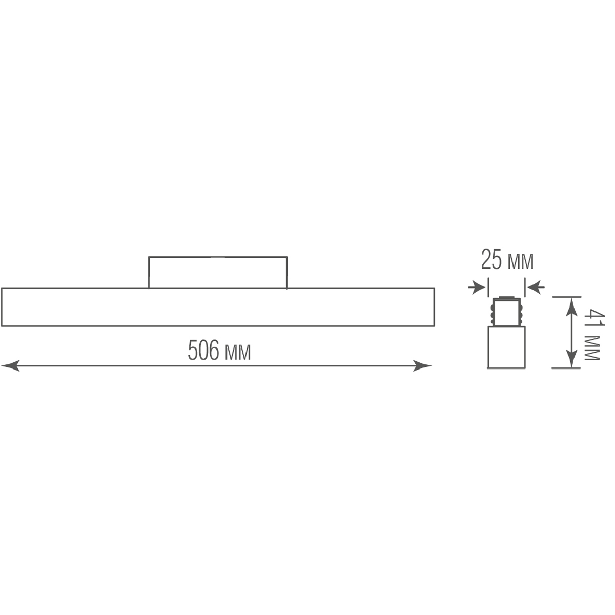 Трековый светильник Donolux Line DL20351NW10B