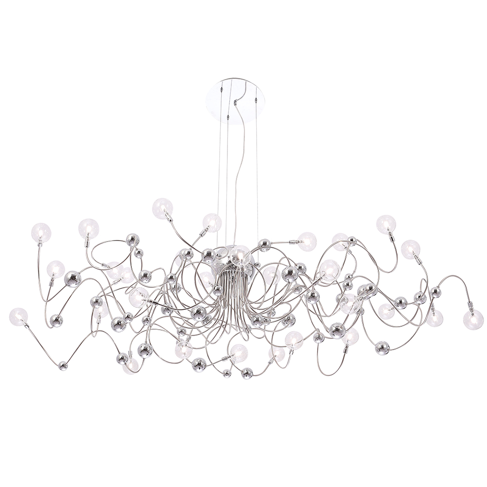 Подвесная люстра шар Crystal Lux MEDUSA SP30 CHROME