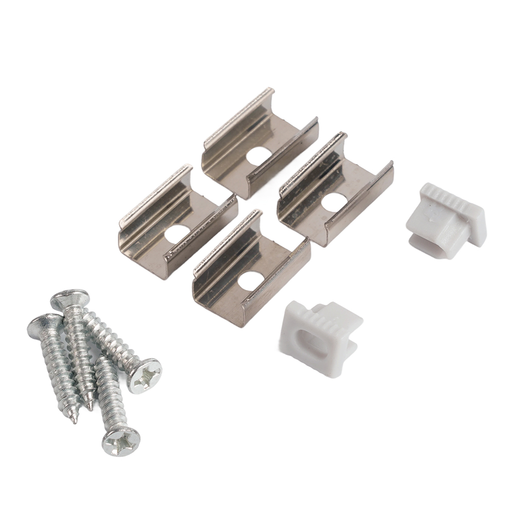 Профиль накладной 9х7.8мм, алюминиевый серебро 2м Feron CAB241 52149