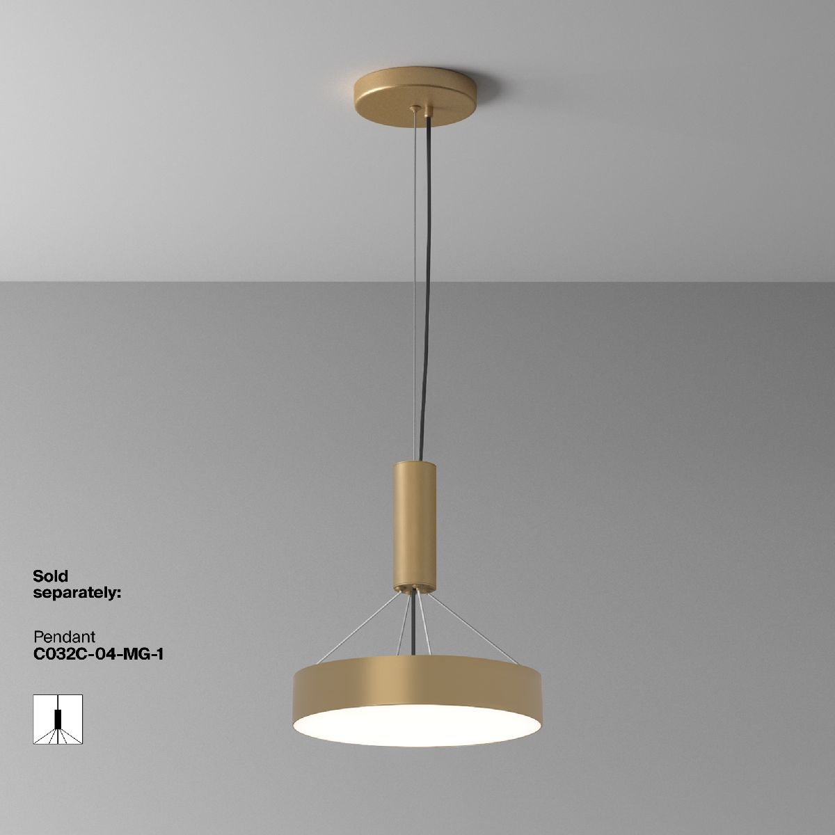 Потолочный светильник Maytoni Zon C032CL-36W4K-RD-MG в Москве
