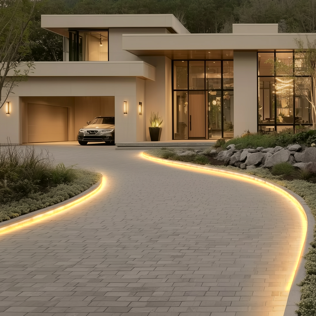 Комплект светодиодной ленты OGM 220В 6Вт/м, 400лм/м, 3000К (т/б), SMD2835, 120д/м, 5м, IP65 SL-65