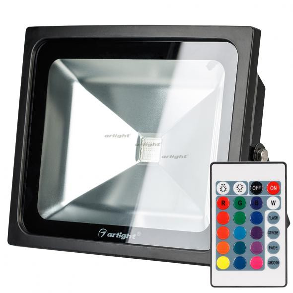 Прожектор Arlight AR-FLB-50W-220V RGB (IR ПДУ Карта 24кн) 023853