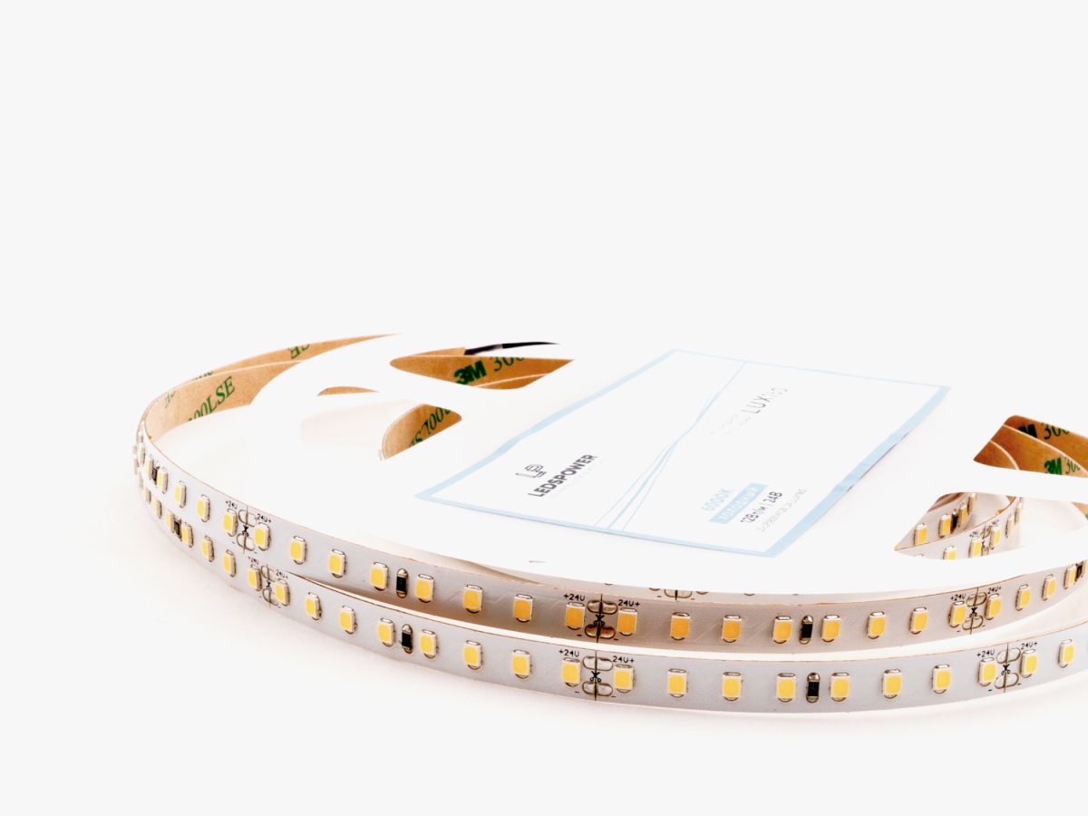 Светодиодная лента LEDS POWER 2835 128/м (12Вт/м) 24В холодная LUX160 006123