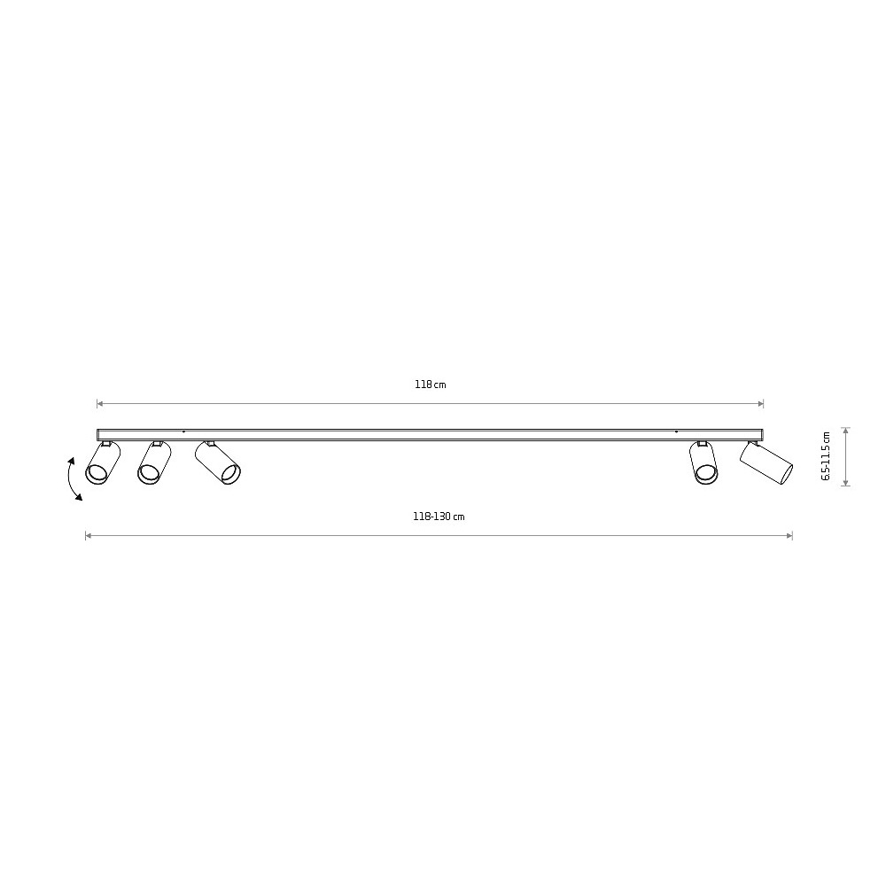 Спот Nowodvorski Fourty Surface V Umbra Gray 11468