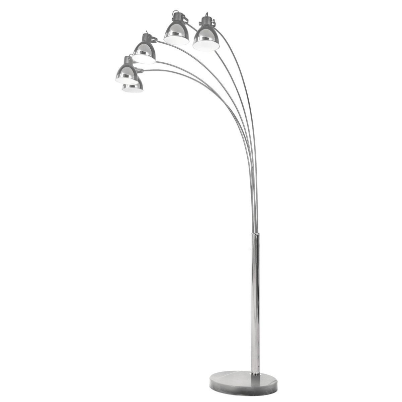 Торшер хром Lumina Deco Zorba LDF 8801-5 CHR
