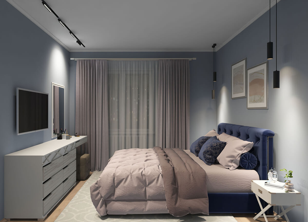 Трековый светодиодный светильник Denkirs DK8006-BK