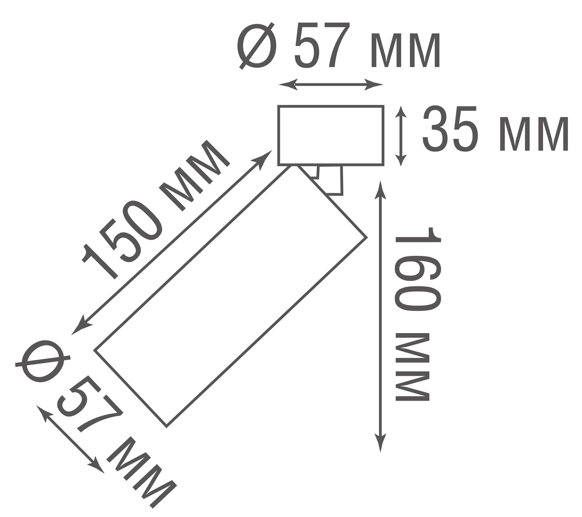 Накладной спот Donolux Rollo DL18895R1BBronze ST