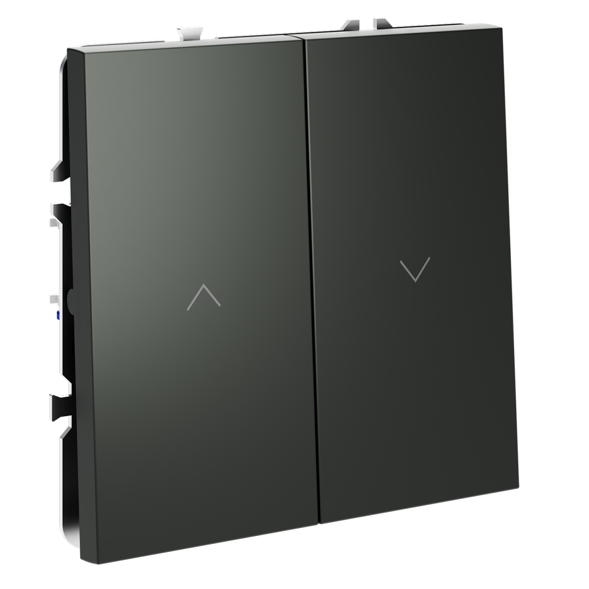 Выключатель встраиваемый Voltum S70 для жалюзи 10А, (титан) VLS020706