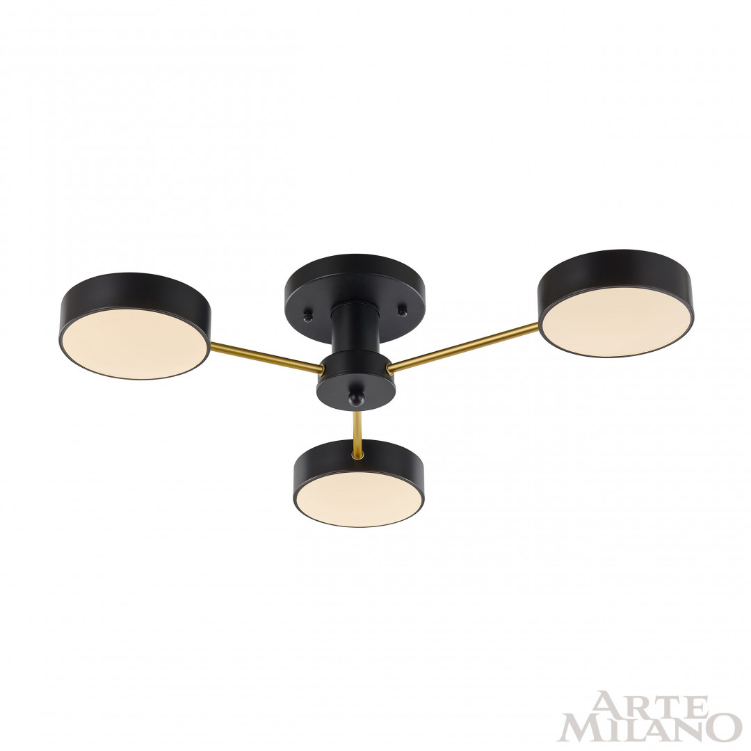 Потолочная люстра Arte Milano Ferrara 252006/3 Bk/Bk