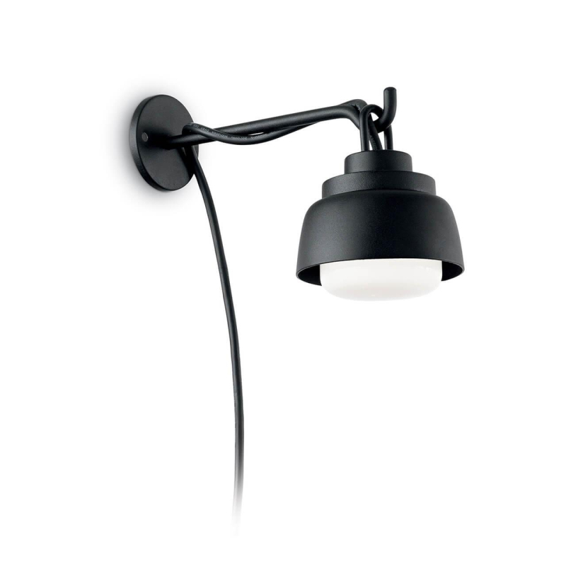 Уличный настенный светодиодный светильник Ideal Lux Marmalade AP1 Nero 160603