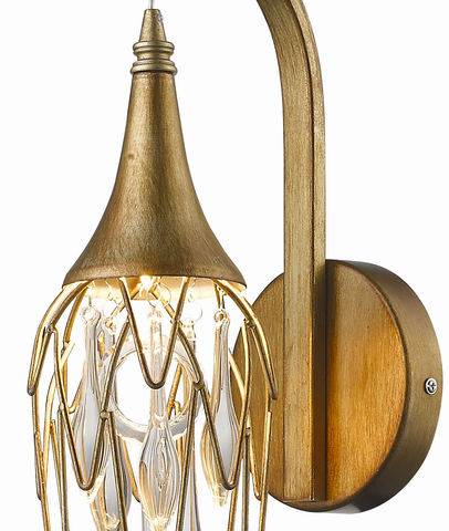 Подвесной светильник Delight Collection Goddess Tears P68009S-1G gold