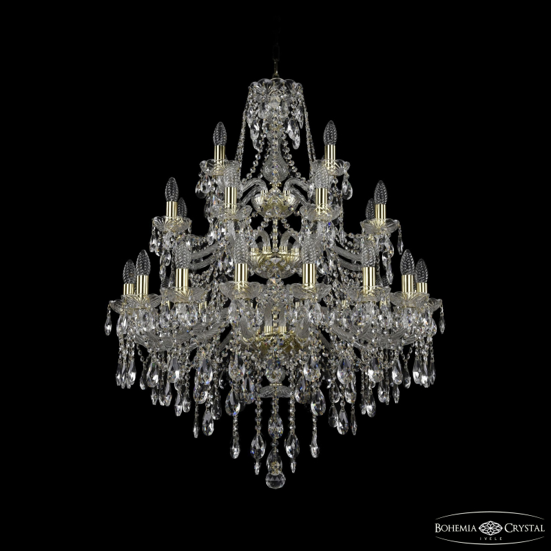 Подвесная люстра второго света Bohemia Ivele Crystal 1415/16+8+4/300/3d G