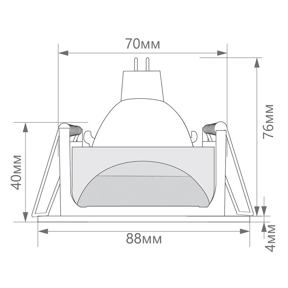 Встраиваемый светильник Feron DL2830 32646