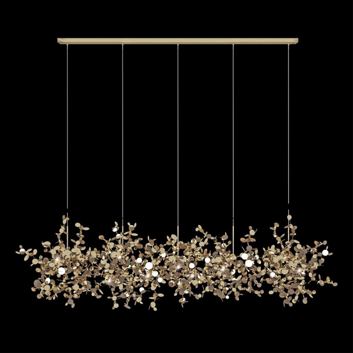 Подвесной светильник на тросе Loft IT Spark 10101/5 Gold