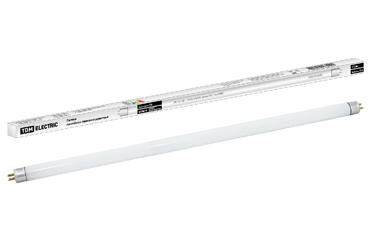 Лампа люминесцентная TDM Electric G5 13W 6500K белая SQ0355-0020