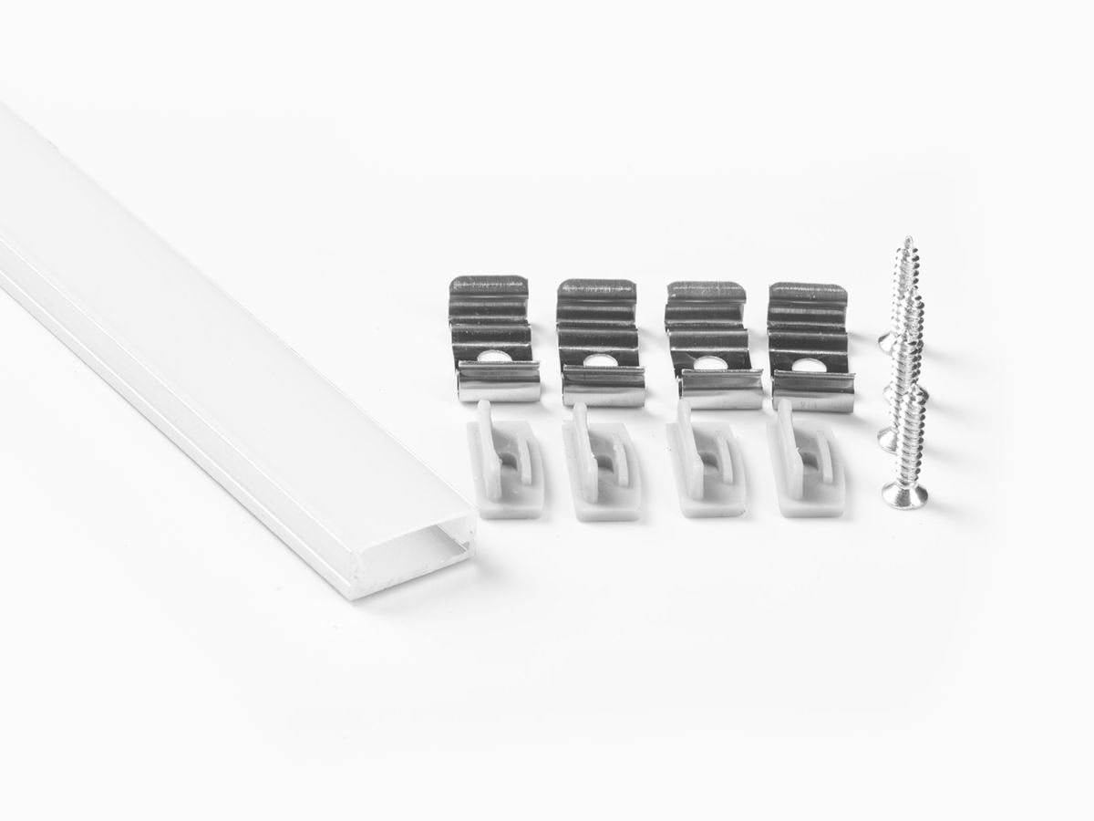 Профиль накладной LEDS POWER СПН1707 алюм. анод-й с матовым рассеивателем 2м 008394