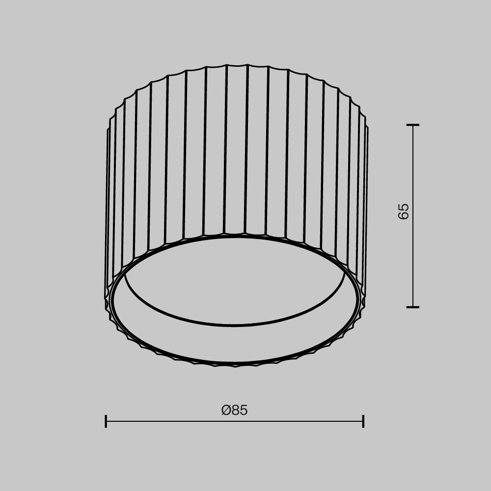 Потолочный светильник Maytoni Technical Calipso C106CL-GX53-B