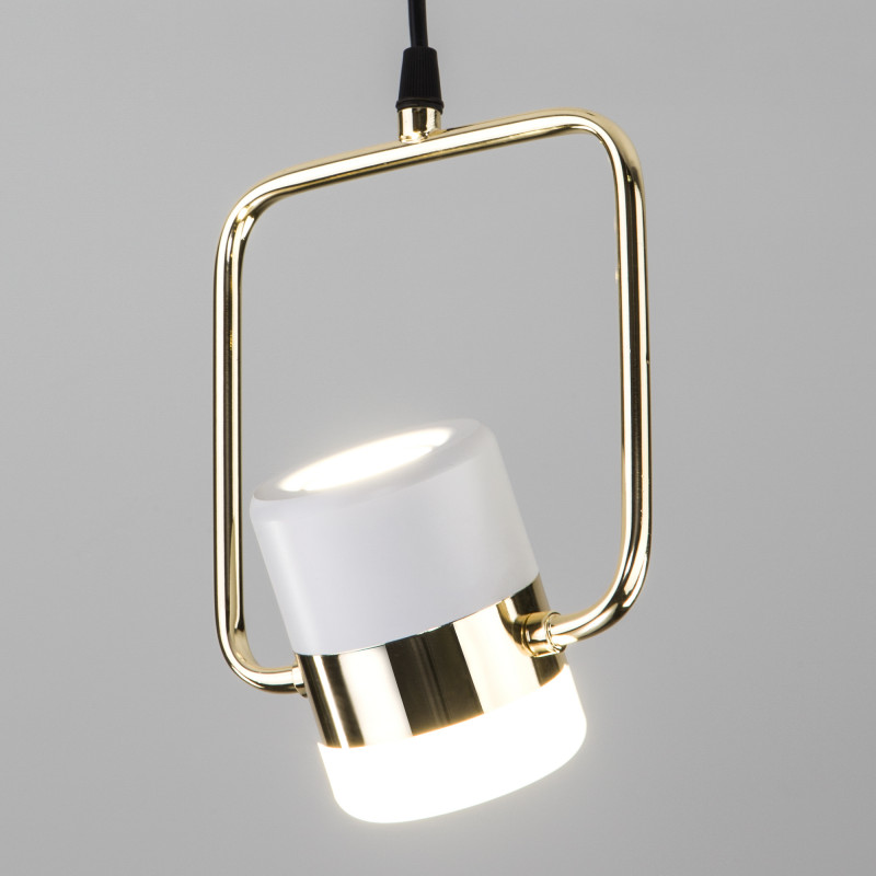 Подвесной светильник Eurosvet 50165/1 LED золото/белый
