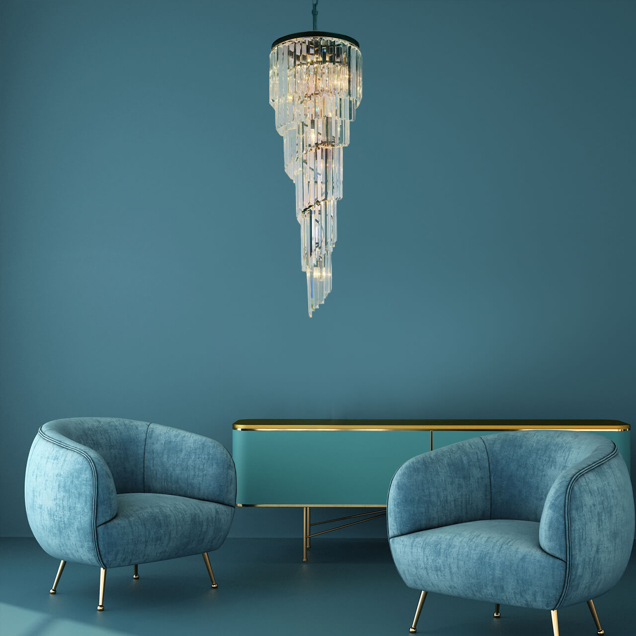 Каскадная люстра Divinare 3011/01 SP-11 в Москве