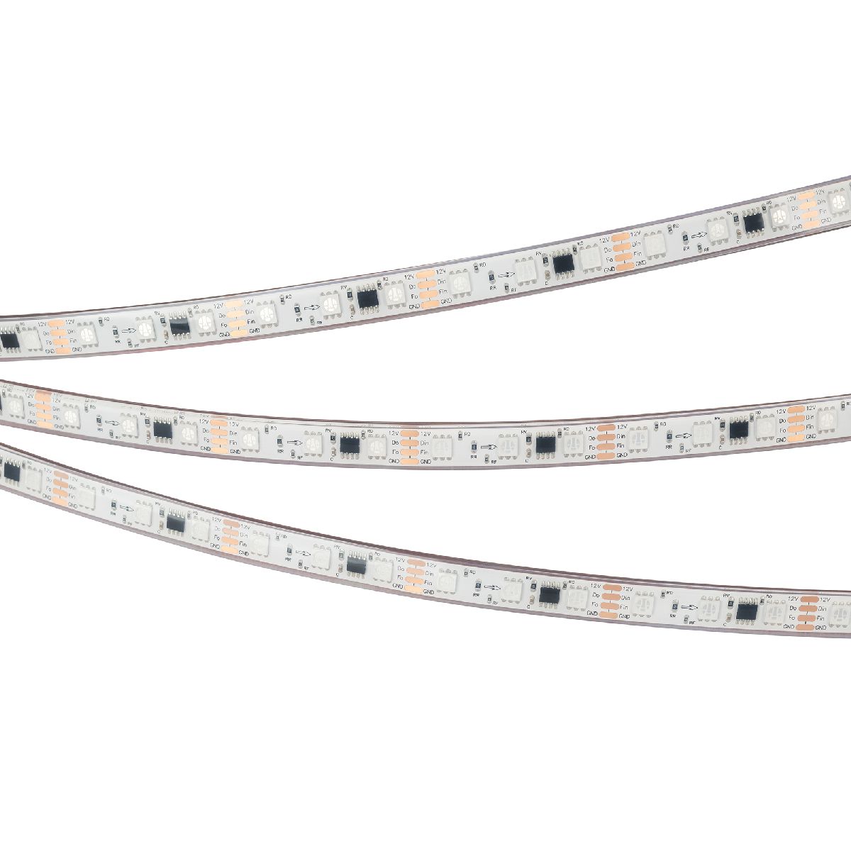 Светодиодная герметичная лента Arlight SPI-PFS-B60-12mm 12V RGB-PX3-BPT (12 W/m, IP68, 5060, 5m) 039177
