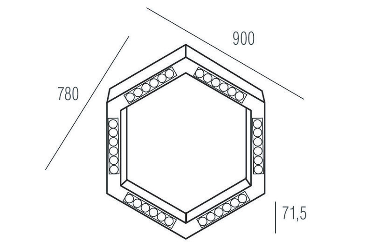 Подвесной светильник Donolux Eye-hex DL18515S111B36.34.900BB