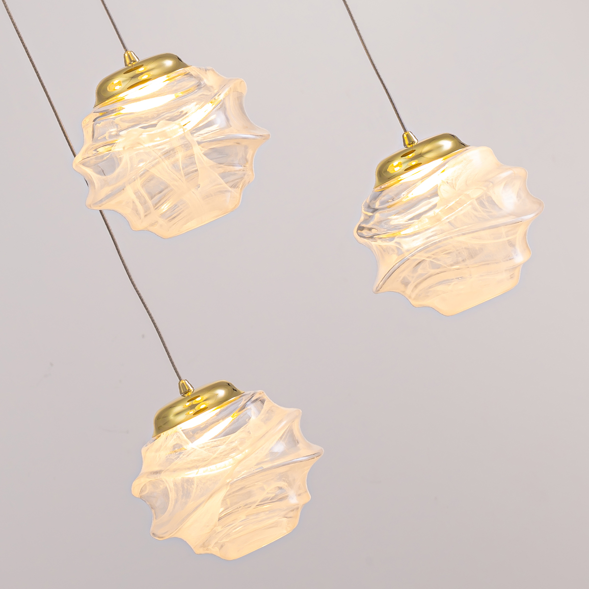 Подвесной дизайнерский светильник Delight Collection MD25030003-5B gold/clear