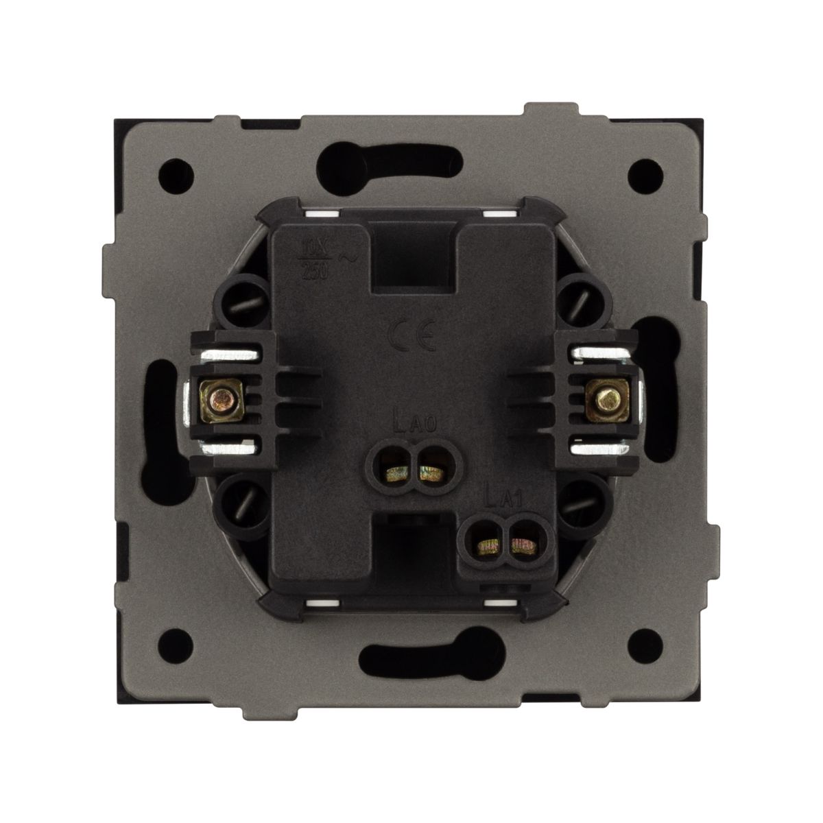 Механизм выключателя одноклавишный непроходной Arlight SWT-TENDO-MK01-PL-GR (230V, 10A) 054032