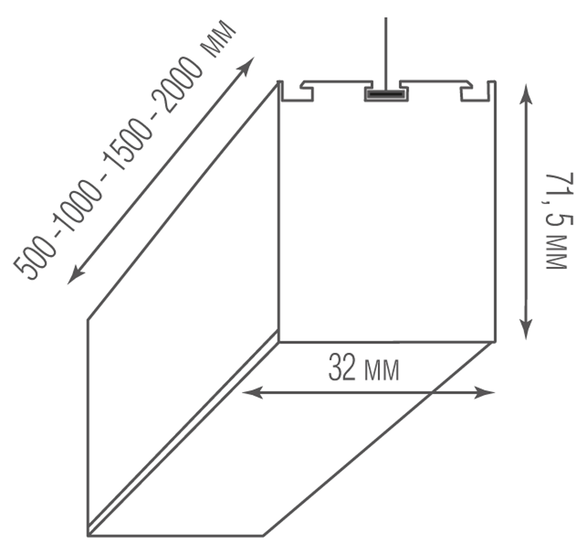 Подвесной светильник Donolux Led Line Uni DL18515S100WW20L5