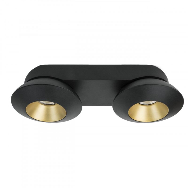 Накладной светильник LeDron KRIS SLIM 2 Black/Gold 00000015154