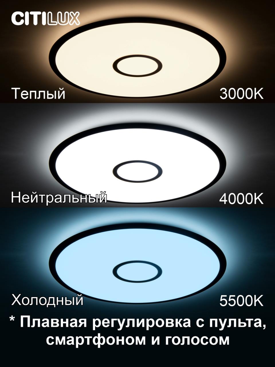 Потолочная люстра Citilux Старлайт Смарт CL703A85G