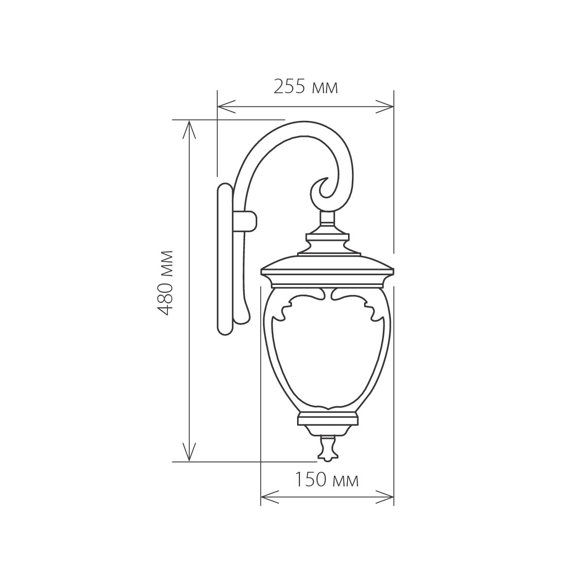 Уличный настенный светильник Elektrostandard Andromeda D (GLYF-8024D) 4690389042676