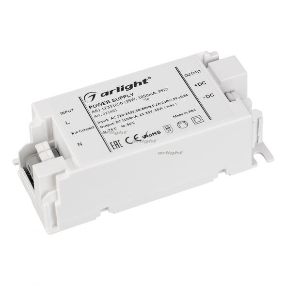 Блок питания Arlight ARJ-LE331050 (35W, 1050mA, PFC) 023461