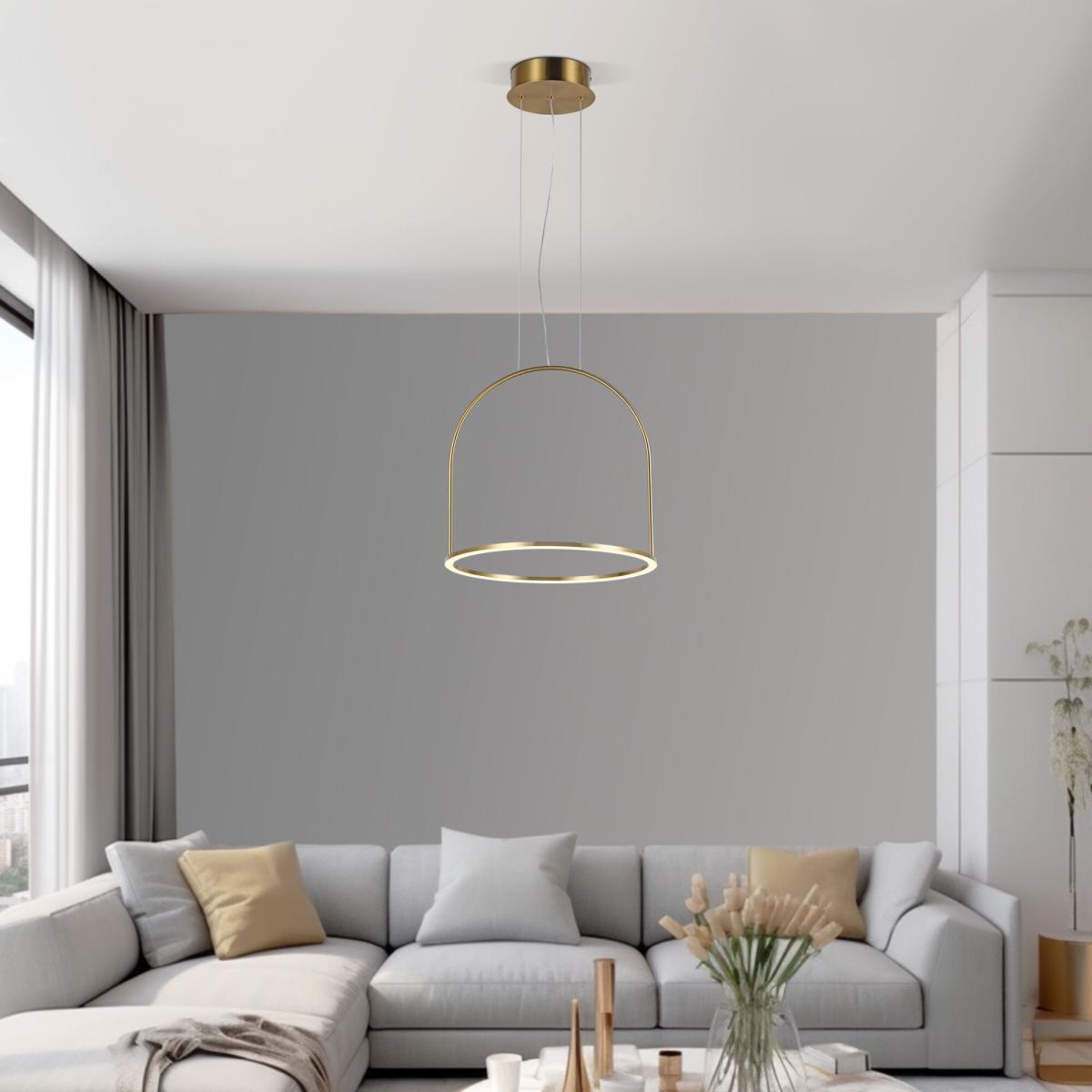 Подвесной светильник Eurosvet Over 90322/1 латунь a064959