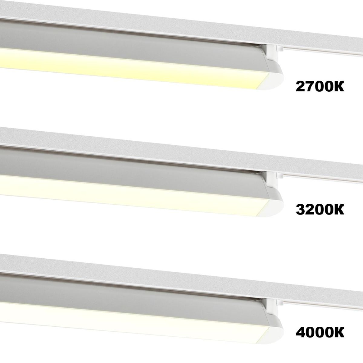 Трековый однофазный двухжильный светильник с переключателем цветовой температуры Novotech Port Iter 359793