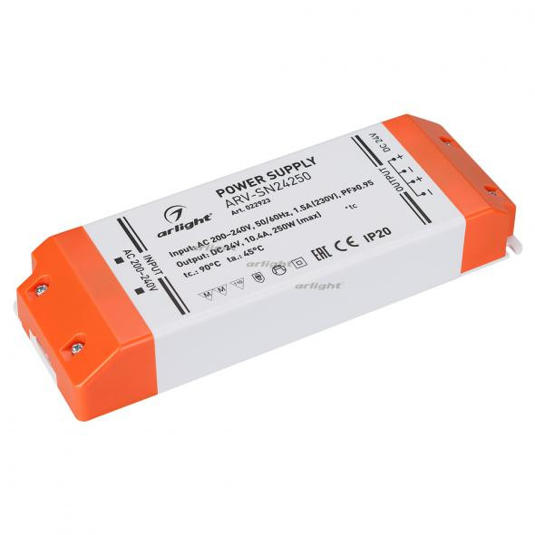 Блок питания Arlight ARV-SN24250 (24V, 10.4A, 250W, PFC) 022923