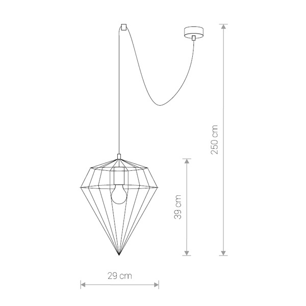 Подвесной светильник Nowodvorski Wood Diamond 9372
