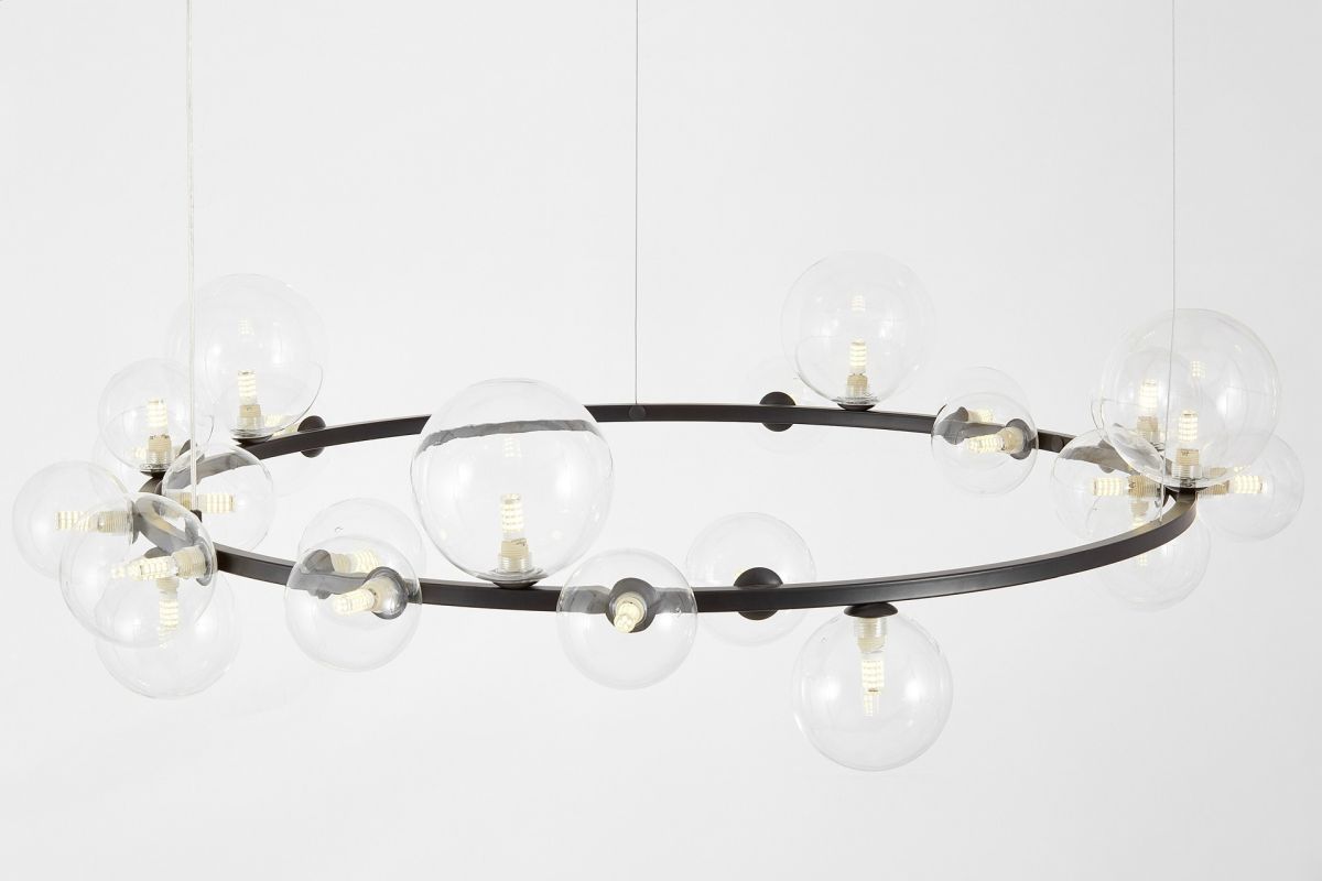Подвесная люстра Lumina Deco LDP 7033-24 BK+CL