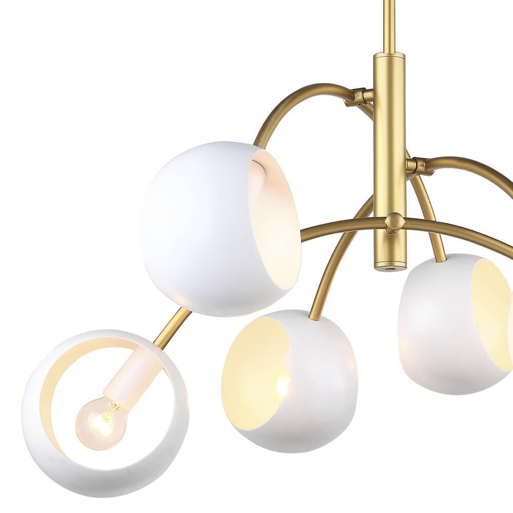 Подвесная люстра Lumien Hall Торд 4035/6P-GD-WT