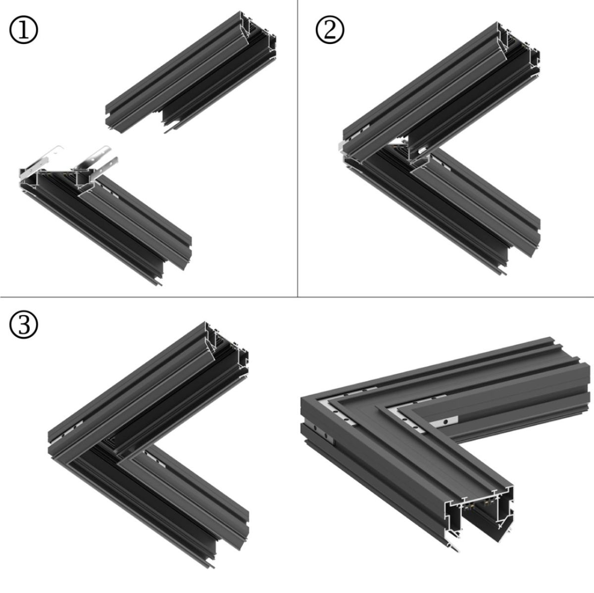 Шинопровод для натяжного потолка 3м, в комплекте соединительная планка 4шт Novotech Port Vector 135305