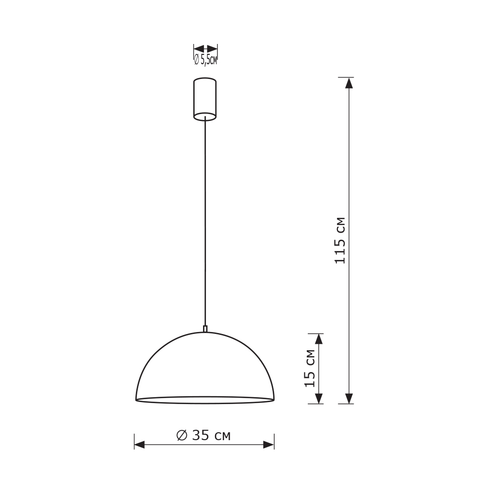 Подвесной светильник LightHall Aurora 35 LH032057