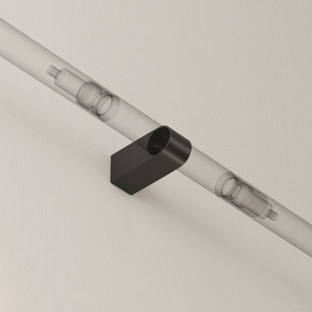 Фиксатор для накладного монтажа штанговой системы Maytoni Axity CA010SM-B