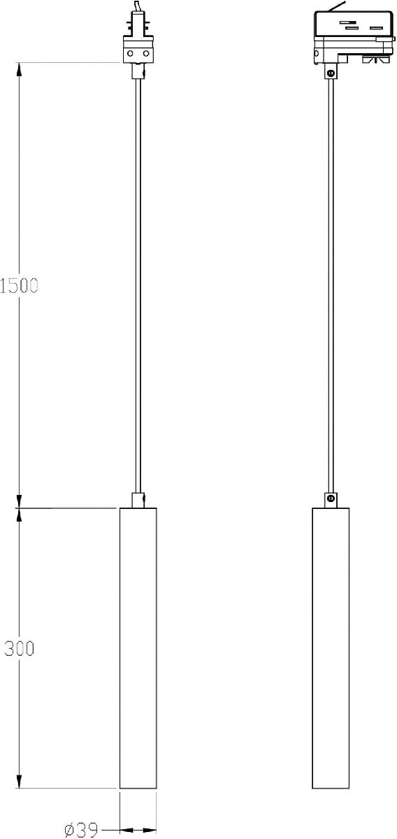 Трековый трехфазный светильник Deko-Light Slim 707133