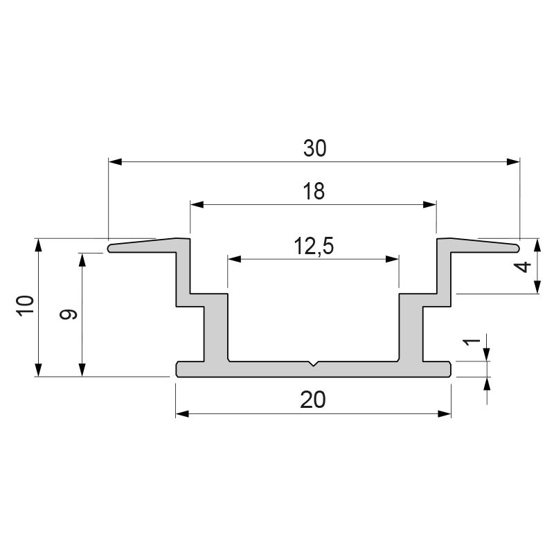 Профиль Deko-Light T-flat 975720