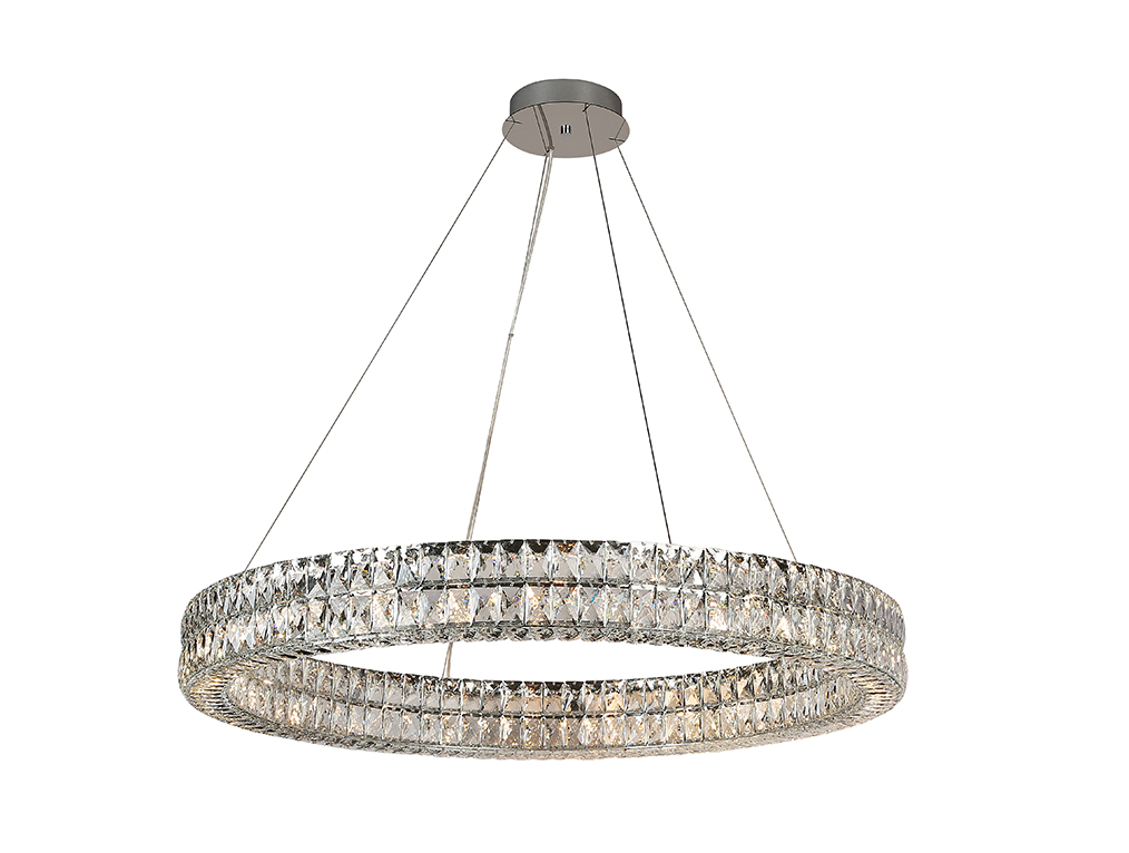 Подвесная люстра кольцами NEWPORT 8550/95 C chrome М0071373