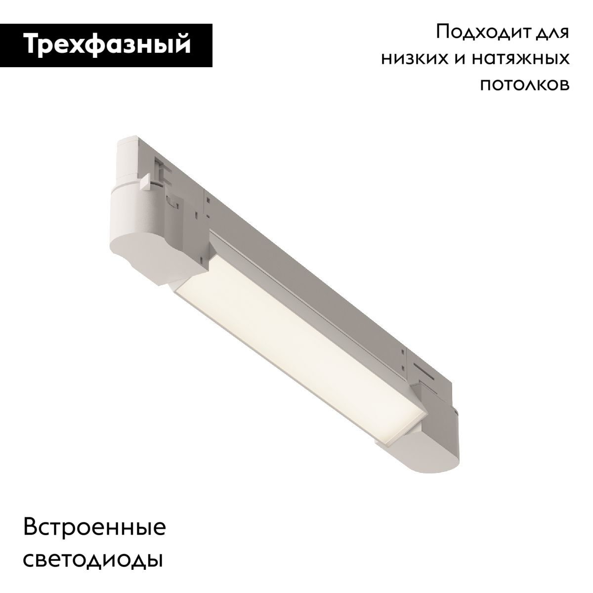 Трековый трехфазный светильник Maytoni Basis TR196-3-10W4K-W