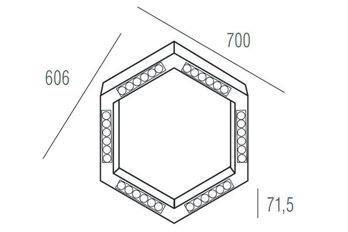 Подвесной светильник Donolux Eye-hex DL18515S111B36.34.700BW