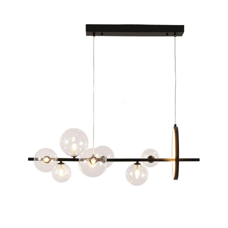 Подвесная люстра Delight Collection Art Deco Bubble KG1233P-7 black/clear УЦ