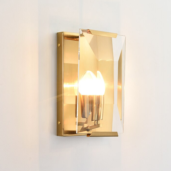 Настенный светильник Delight Collection Harlow Crystal A003-165 A1 ti-gold