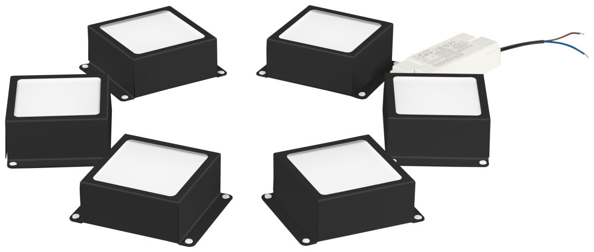 Встраиваемый светильник (комплект из 6 шт.) Эра SPO-646-3-5K-B6 Б0063082